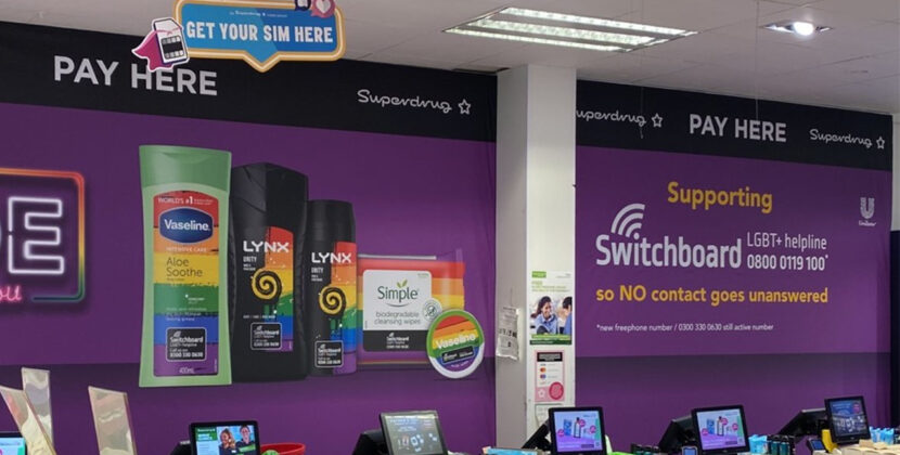 Unilever ve Superdrug, LGBTQ+ yardım hattıyla işbirliği yapıyor
